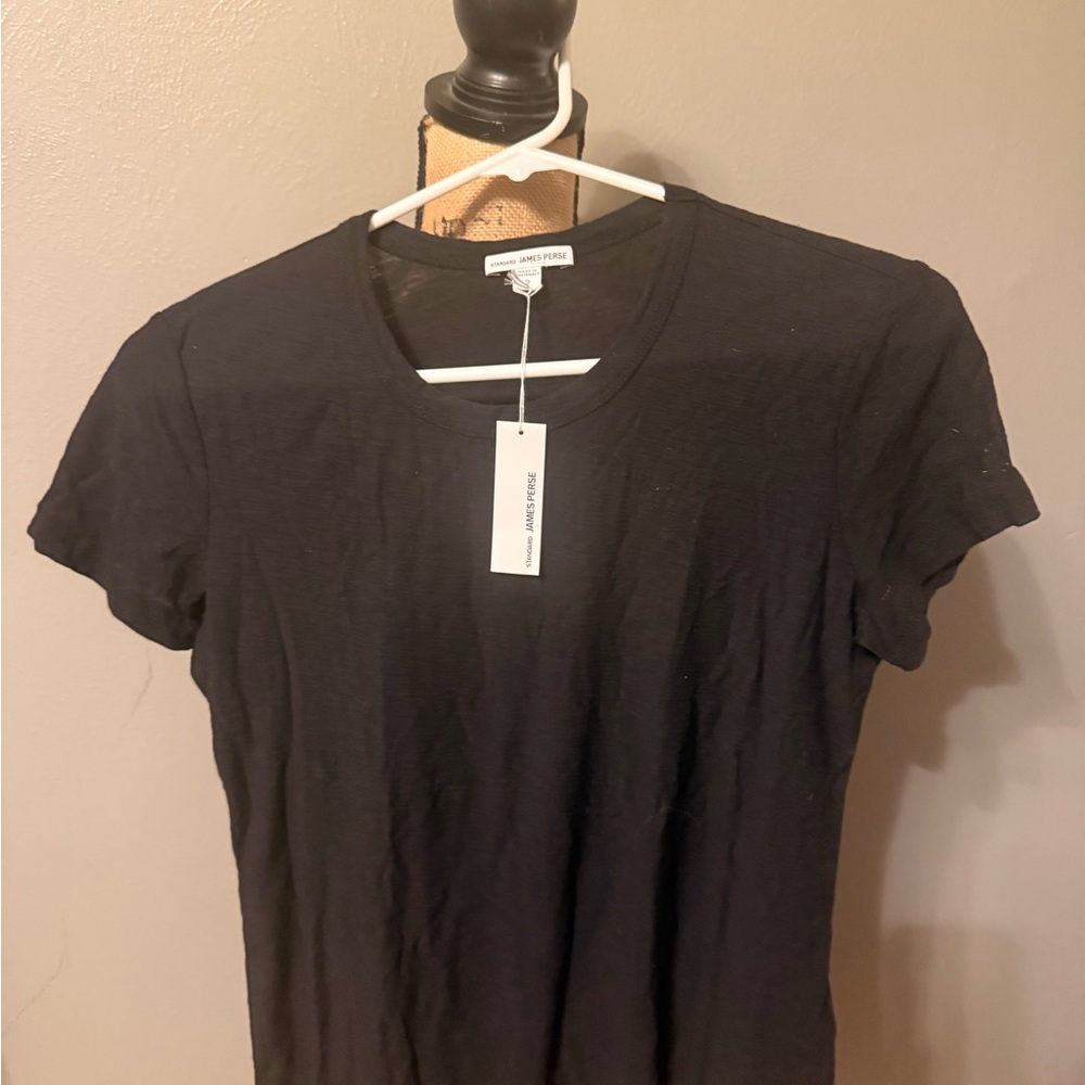 James Perse Black Standard Tee